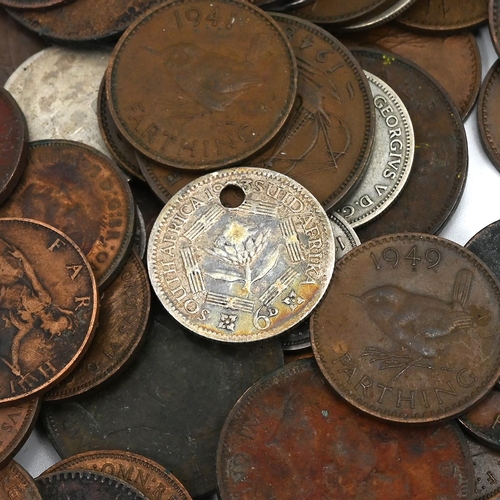 82 - Group of mixed base metal and silver coins, primarily British and primarily cupronickel, to the weig... 