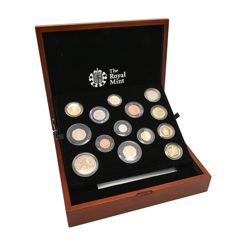 94 - 2019 Royal Mint UK premium 13-coin proof set in the original box with a numbered certificate include... 