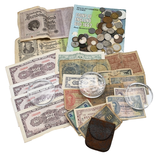 59 - A collection of U.K and world coins and banknotes 