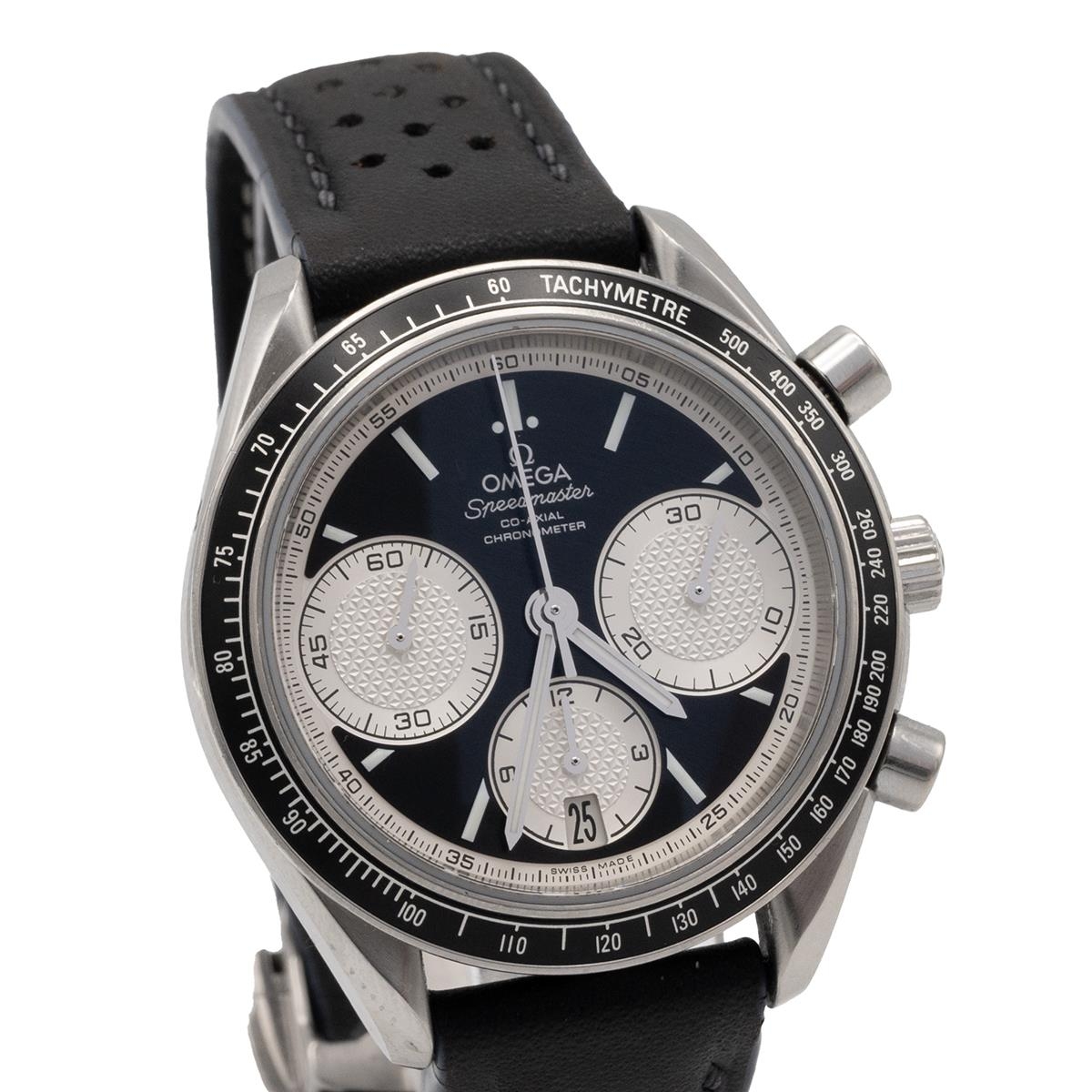 Omega Speedmaster Co Axial Chronometer steel case strap watch. Omega ...