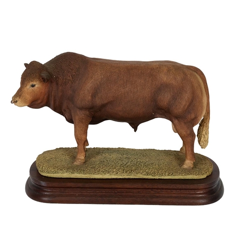 110 - Border Fine Arts 'Limousin Bull' (Style One), model No. L32 by Anne Wall, limited edition of 1500, o... 