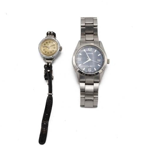 21 - Group of five watches (5). Accurist 36mm steel case and bracelet, cal 2115; Zenith Espada 36mm steel... 