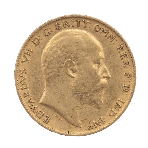 26 - A 1910 half sovereign. (J)