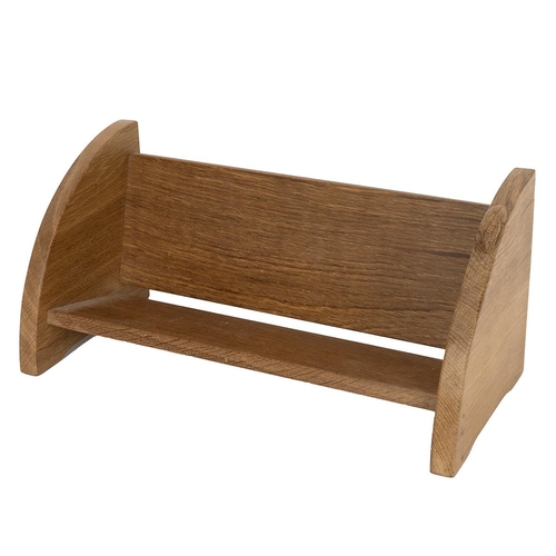 400 - Oak book trough acquired by the seller from the Robert Mouseman Thompson studios circa 2010, with ty... 