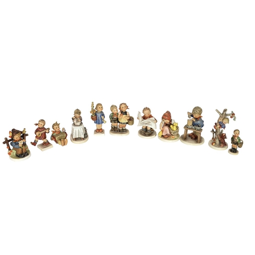 88 - Hummel figurines to include: Little Book Keeper; Chick Girl: Happiness; To Market; She Loves Me, She... 