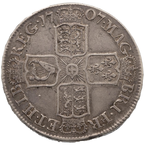 122 - Halfcrown with 'SEXTO' to the edge (S 3605, ESC 575). Obverse: left-facing draped bust by John Croke... 