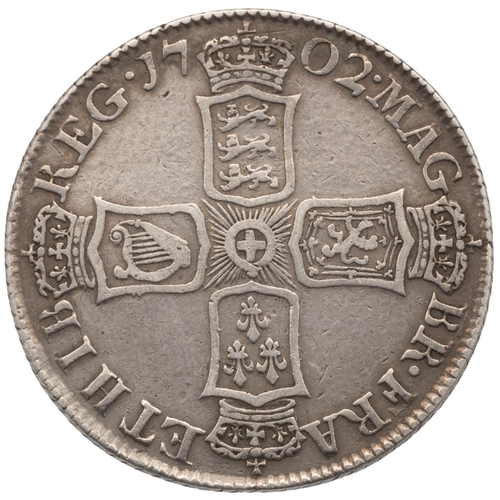 123 - 1702 Queen Anne pre-union silver Shilling with 'VIGO' mintmark (S 3585, Bull 1387, ESC 1130). Obvers... 