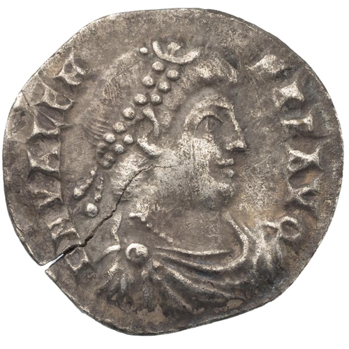 16 - 364-378 AD Valens silver AR Siliqua, Trier mint (Sear 19675). Obverse: right-facing diademed cuirass... 