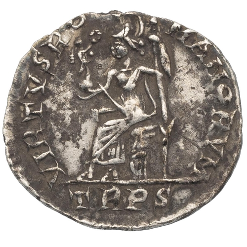 22 - 392-394 AD Eugenius ailver AR Siliqua, Trier mint, scarce (Sear 20688). Obverse: draped, cuirassed a... 