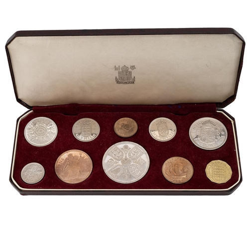 234 - 1953 Queen Elizabeth II ten-coin proof specimen set from the Royal Mint in the original display box.... 