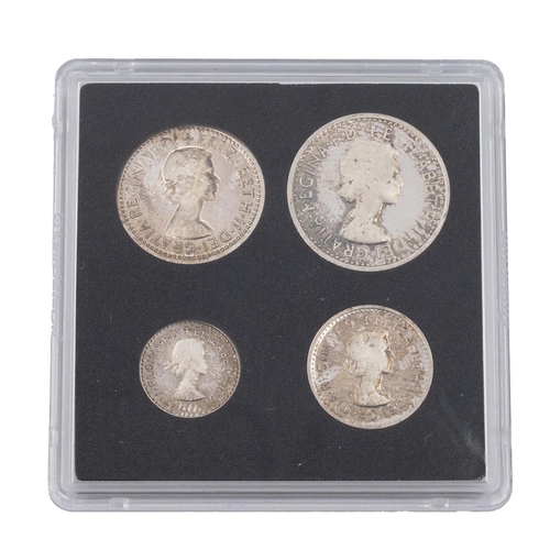 1964 Queen Elizabeth II four-coin silver Maundy Money set. Includes (1 ...