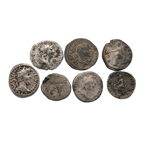 25 - Seven (7) Roman silver AR Denarii, Republic to Severus Alexander, a range of grades, Emperors and mi... 