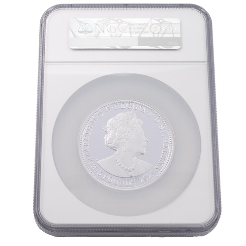 298 - 2021 Three Graces St Helena issue 5oz £5 silver proof coin graded PF 70 Ultra Cameo First Releases. ... 