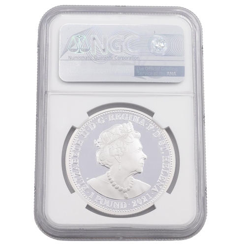 300 - 2021 Three Graces St Helena issue 1oz £1 silver proof coin graded PF 70 Ultra Cameo First Releases. ... 