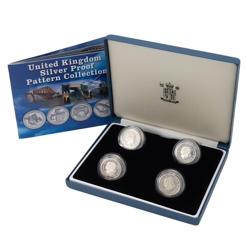 316 - 2003 Bridges Pattern silver proof £1 set from The Royal Mint in the original issue box. Includes (1)... 