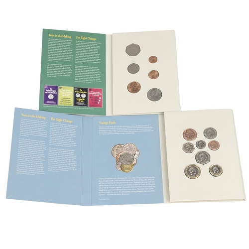 329 - Two (2) Decimal Day 50th Anniversary sets issued by The Royal Mint in 2021. Includes (1) Complete Pr... 