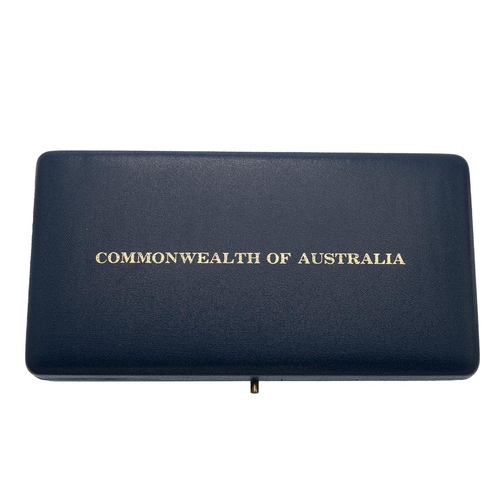 334 - 1966 Royal Australian Mint six coin decimal proof set in the original blue presentation box. Include... 