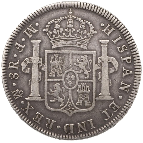 362 - 1772 Mexico Mint King Charles III 8 Reales silver coin (KM 106.1). Obverse: right-facing portrait of... 