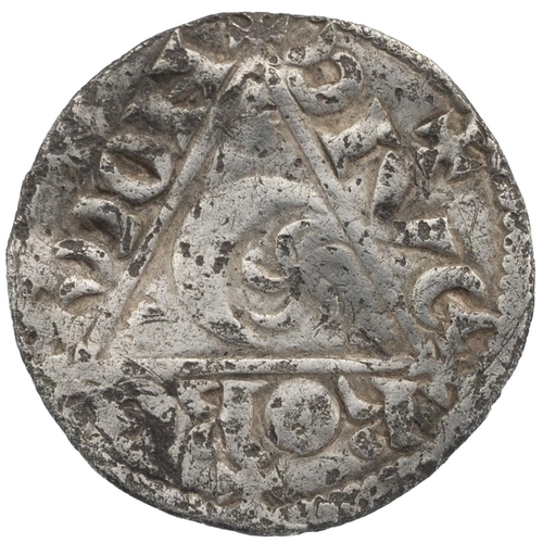 37 - 1208/9-c1211/12 King John, third coinage 'Rex'  silver Penny, Roberd on Dublin (S 6228). Obverse: fa... 