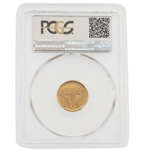 384 - 1926 United States Sesquicentennial 900 gold Quarter Eagle $2.50 graded MS65 by PCGS. Obverse: Liber... 