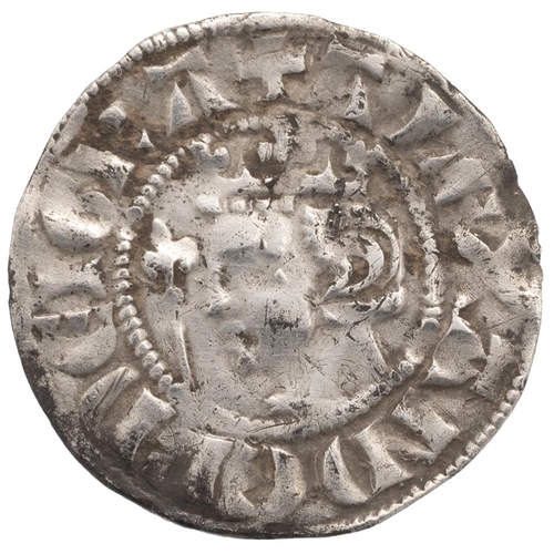 40 - c1280-1286 Alexander III of Scotland, second coinage silver Penny, class E, closed stars, 28 points ... 