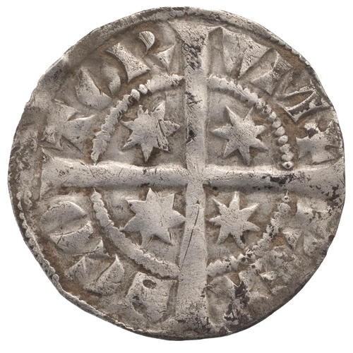 40 - c1280-1286 Alexander III of Scotland, second coinage silver Penny, class E, closed stars, 28 points ... 