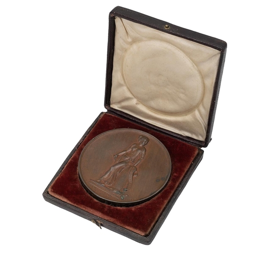 411 - 1827 Sir Walter Scott bronze medal by A. J. Stothard for S. Parker's Great Men series (BHM 1312). Ob... 