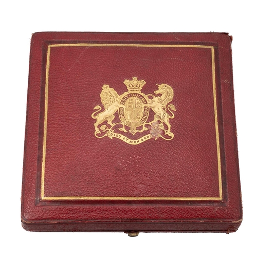 420 - 1887 Queen Victoria Golden Jubilee large silver official medal in a box with card (Eimer 1733b, BHM ... 