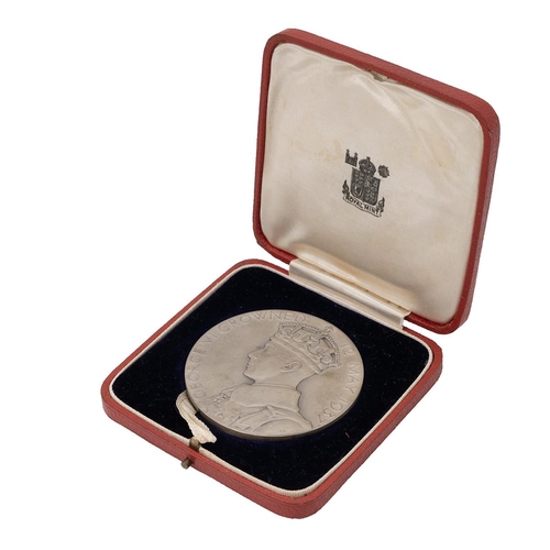 431 - 1937 King George VI official Royal Mint large matt silver coronation medal (Eimer 2046a, BHM 4314). ... 