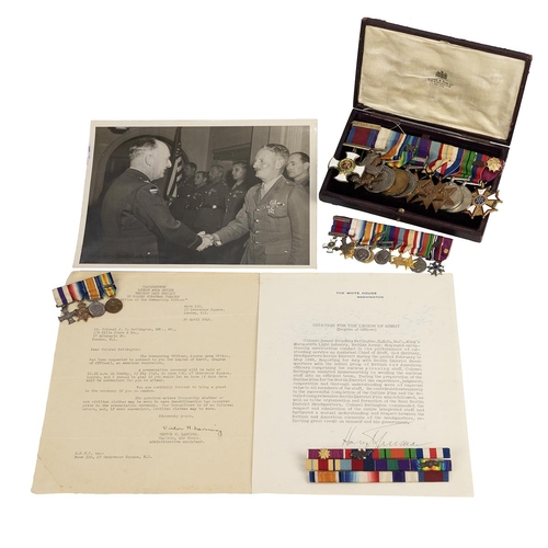 451 - Medals (12) Of 10093 Lieutenant Colonel (Honorary Brigadier) James Brindley Bettington D.S.O. M.C. o... 