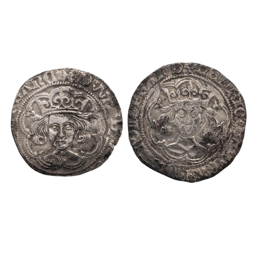 48 - Two (2) 1400s hammered silver Groats of King Henry VI and King Edward IV. Includes (1) 1431-1432/3 K... 