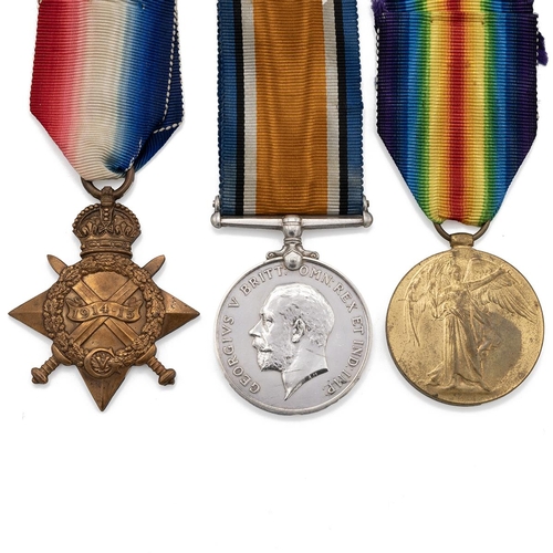 557 - Medals (3) of 16939 Private Roger John Williams of the South Wales Borderers. 1914-1915 Star, Britis... 