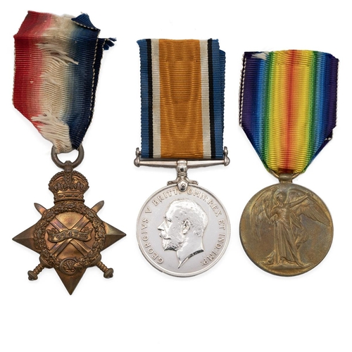 559 - Medals (3) of 17917 (60927) Private Ernest William Kunkel of the Essex Regiment. 1914-1915 Star, Bri... 