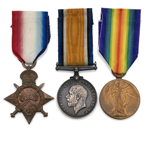 567 - Medals (3) of 26659 Private Charles Taylor of the Cheshire Regiment. 1914-1915 Star, British War Med... 