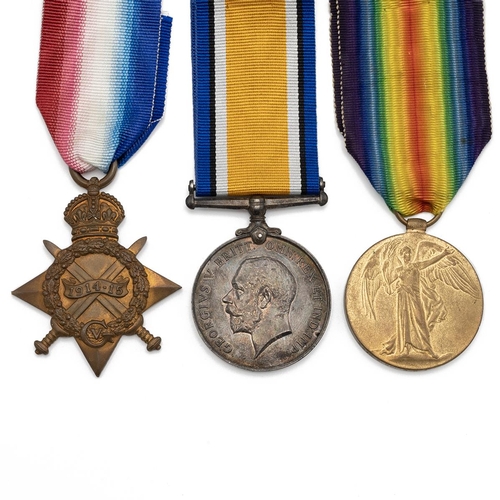 570 - Medals (3) of 2670 (418118) Second Corporal Robert Dickie Aitken R.E. 1914-1915 Star, British War Me... 