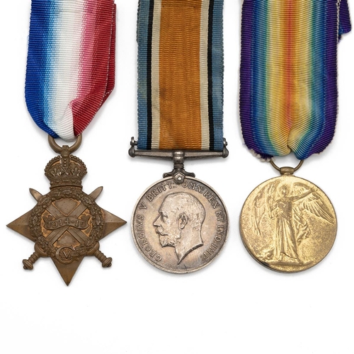 586 - Medals (3) of 793 (627029) Driver Edward Stanley Hezekiah Simmons R.F.A. (T.F.). 1914-1915 Star, Bri... 