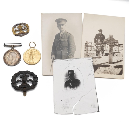 593 - Medals (2) of Lieutenant Simon James Jones of the South Lancashire Regiment. British War Medal 1914-... 