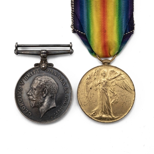 596 - Medals (2) of 15965 Private James Alfred Minton of 7th Battalion, Duke of Cornwall's Light Infantry.... 