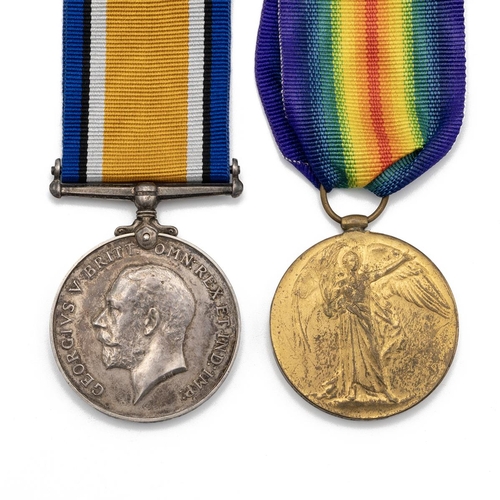 602 - Medals (2) of 141082 Gunner Evan Samuel Davies R.A. British War Medal 1914-1920, and Allied Victory ... 