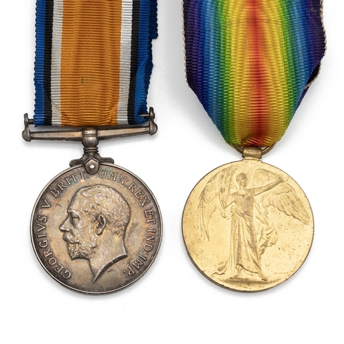 605 - Medals (2) of 195990 Corporal Joseph Thomas Hibberd R.F.A.. British War Medal 1914-1920, and Allied ... 