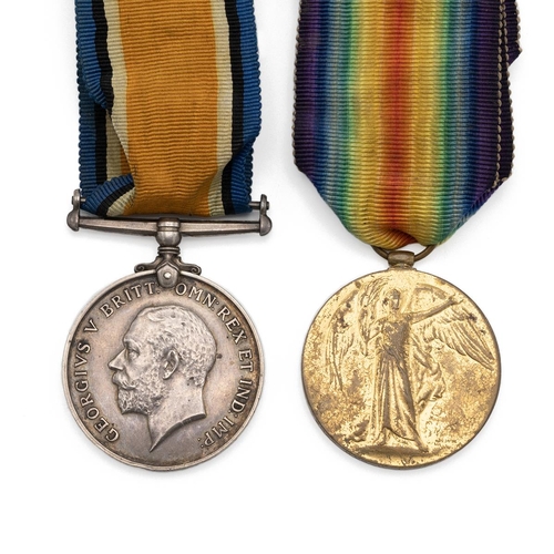 608 - Medals (2) of 2033 (730870) Driver David Thomas Jones R.F.A. (T.F.). British War Medal 1914-1920, an... 