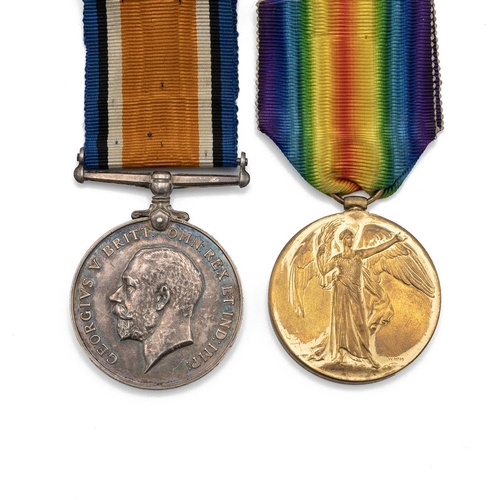 609 - Medals (2) of 170847 Corporal Harry Miles R.A. (T.F.). British War Medal 1914-1920, and Allied Victo... 