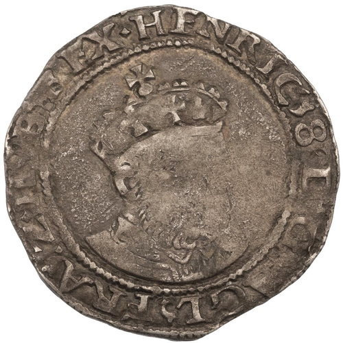 61 - 1547-1551 Henry VIII posthumous Tower mint silver Groat, reign of Edward VI (S 2403). Obverse:  bust... 