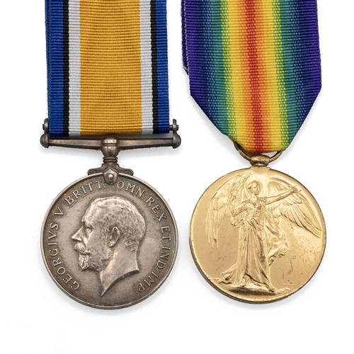 641 - Medals (2) of 32502 (134551) Private John Henry Lovesay of the East Surrey Regiment. British War Med... 