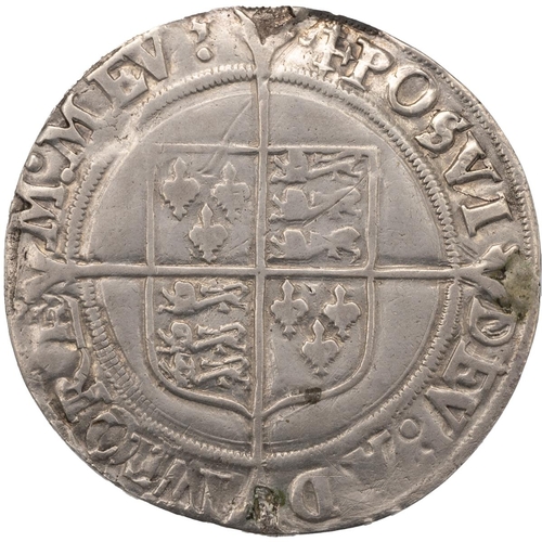 66 - 1560-1561 Elizabeth I, second issue hammered silver Shilling with cross crosslet mintmark (S 2555A).... 