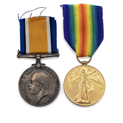 660 - Medals of 34-064707 Private H. Smith A.S.C. British War Medal 1914-1920, and Allied Victory Medal 19... 