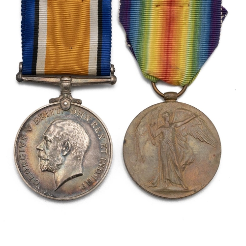 664 - Medals (2) of 301453 Private C.E. Humphrey of the Durham Light Infantry. British War Medal 1914-1920... 