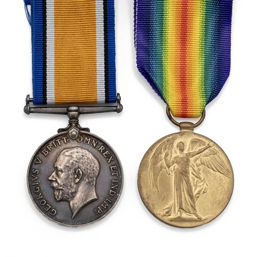 666 - Medals (2) of 4946 Private J. Colston of the Royal Highlanders. British War Medal 1914-1920, and All... 