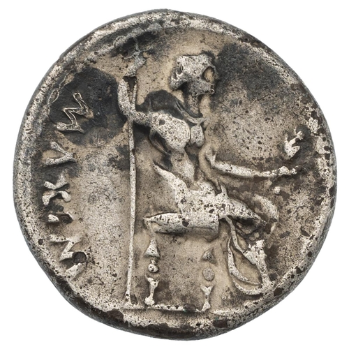 7 - 14-37 AD Tiberius silver AR Denarius, 'Tribute Penny' type. Obverse: right-facing laureate bust of T... 