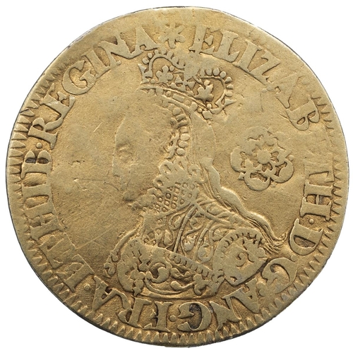 70 - 1562 Queen Elizabeth I milled issue gilded silver Sixpence with decorated dress (S 2595, North 2026)... 